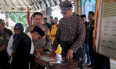 Deklarasi-Damai-Perguruan-Silat-di-Magetan,-Polisi-:-Komitmen-Bersama-Ciptakan-Keamanan-dan-Persaudaraan
